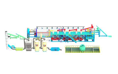 Standard configuration of fully continuous pyrolysis equipment