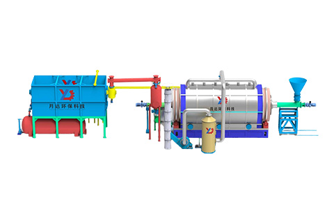 Standard configuration of semi-continuous pyrolysis equipment