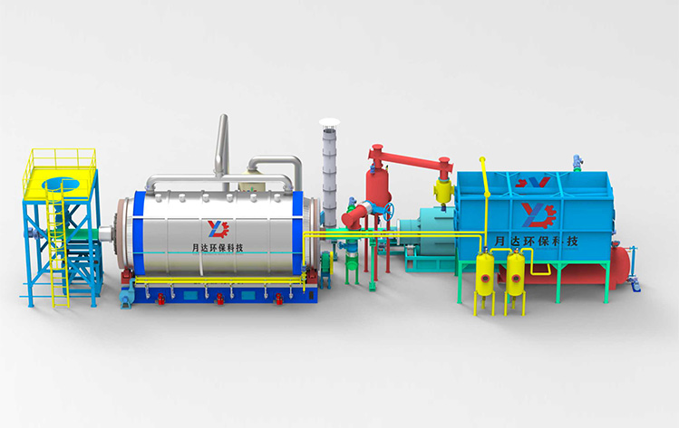 High-end configuration of semi-continuous pyrolysis equipment