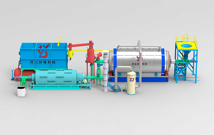 High-end configuration of semi-continuous pyrolysis equipment