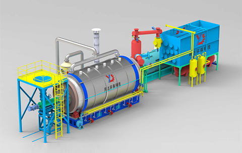High-end configuration of semi-continuous pyrolysis equipment