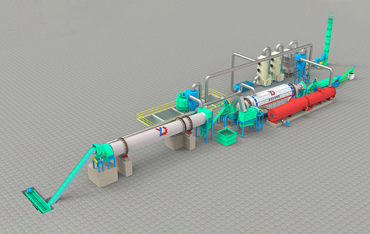 Fully continuous carbonization equipment