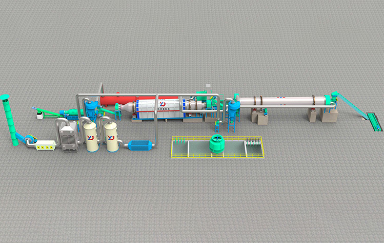 Fully continuous carbonization equipment