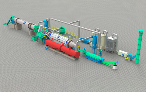 Fully continuous carbonization equipment