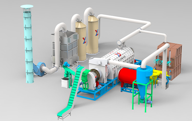 Double-drum Carbonization Equipment