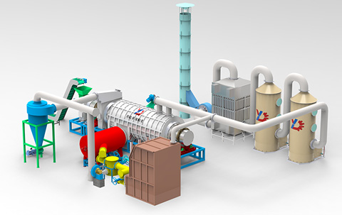 Double-drum Carbonization Equipment